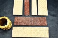 mosazný zdobící váleček