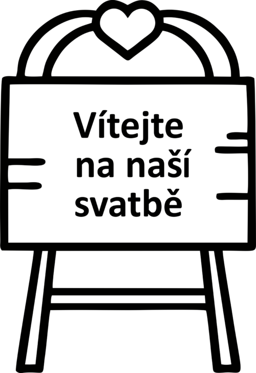 Svatební cedule